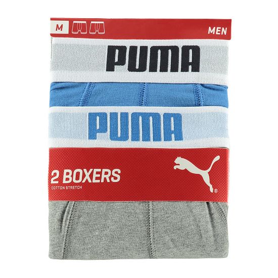 Bild von Basic Boxershorts 2er Pack XL, blue / grey