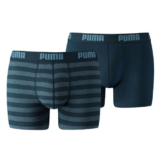 Bild von Boxershorts "Stripe" 2er Pack S, denim