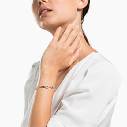 Bild von Armreif "Duo Evil Eye", blau