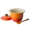 Bild von Mini-Serviertopf mit Löffel, ofenrot
