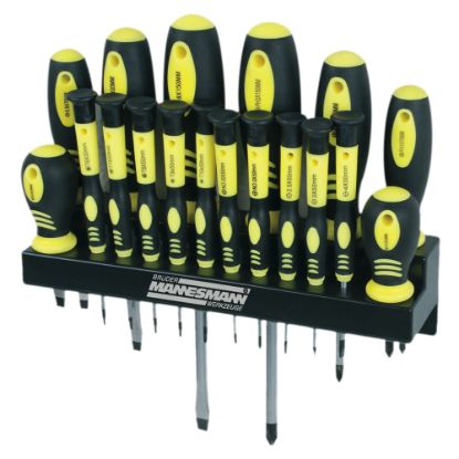 Bild von Schraubendrehersatz mit Wandhalter 18-tlg.