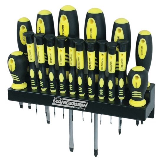 Bild von Schraubendrehersatz mit Wandhalter 18-tlg.