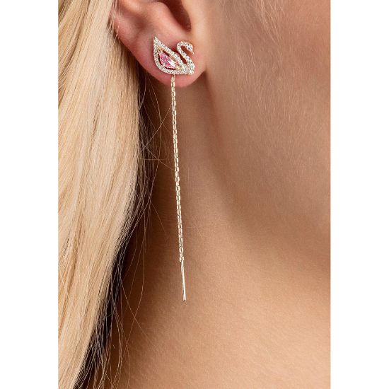 Bild von Ohrringe "Dazzling Swan", M, rosé