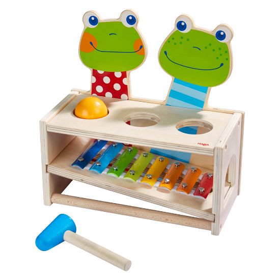 Bild von "Klang-Klopfbank Froschkonzert"