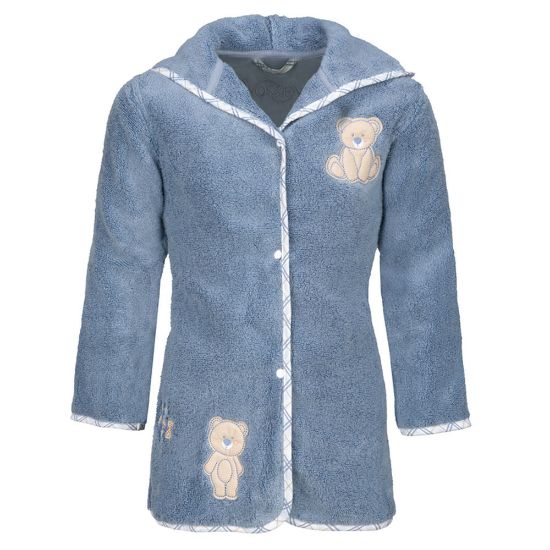 Bild von Bademantel "Teddy", 98/104, smoke blue