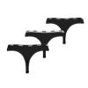 Bild von Unterwäsche "STRING", 3er Pack, Black, XS