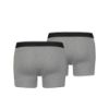 Bild von Boxershorts 2er-Pack "Solid Basic", XXL, middle grey melange