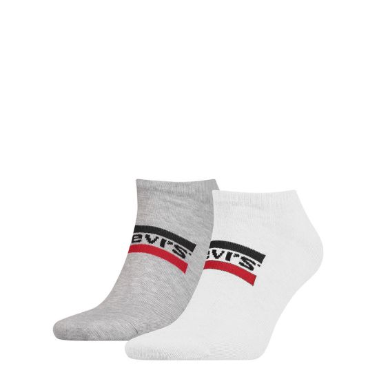 Bild von LEVIS LOW CUT SPRTWR LOGO 2er Pack, white / grey, 39/42