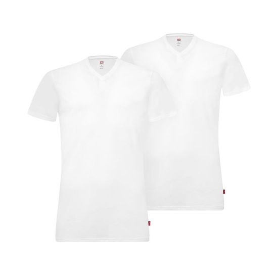 Bild von LEVIS MEN V-NECK 2er Pack, White, S