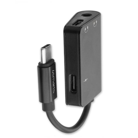 Bild von Active USB Typ-C auf USB Typ-C & 3,5mm Aux Audio Splitter