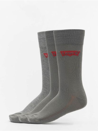 Bild von LEVIS REGULAR CUT BATWING LOGO 3er Pack, middle grey melange, 43/46