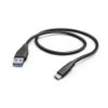Bild von Lade-/Datenkabel, USB Type-C - USB-3.1-A-Stecker, 1,5 m, Schwarz
