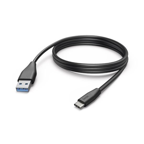 Bild von Lade-/Datenkabel, USB Type-C - USB-A-Stecker, 3 m, Schwarz