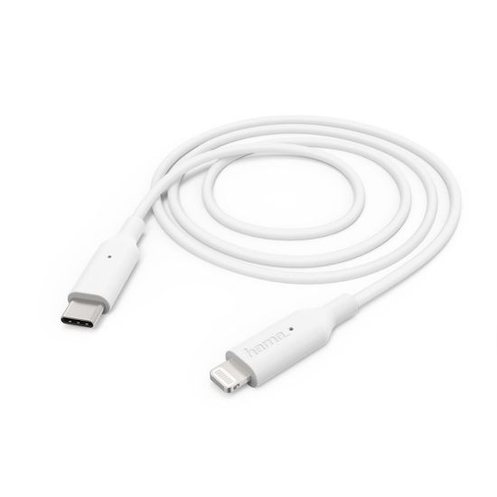 Bild von Schnelllade-/Datenkabel, USB Type-C auf Lightning, 1 m, Weiss