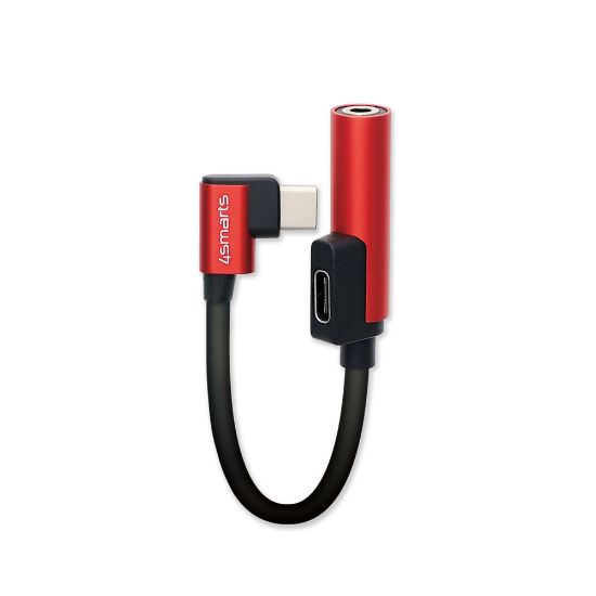 Bild von Passiver USB Typ-C auf USB Typ-C & 3,5mm Aux Audio Splitter
